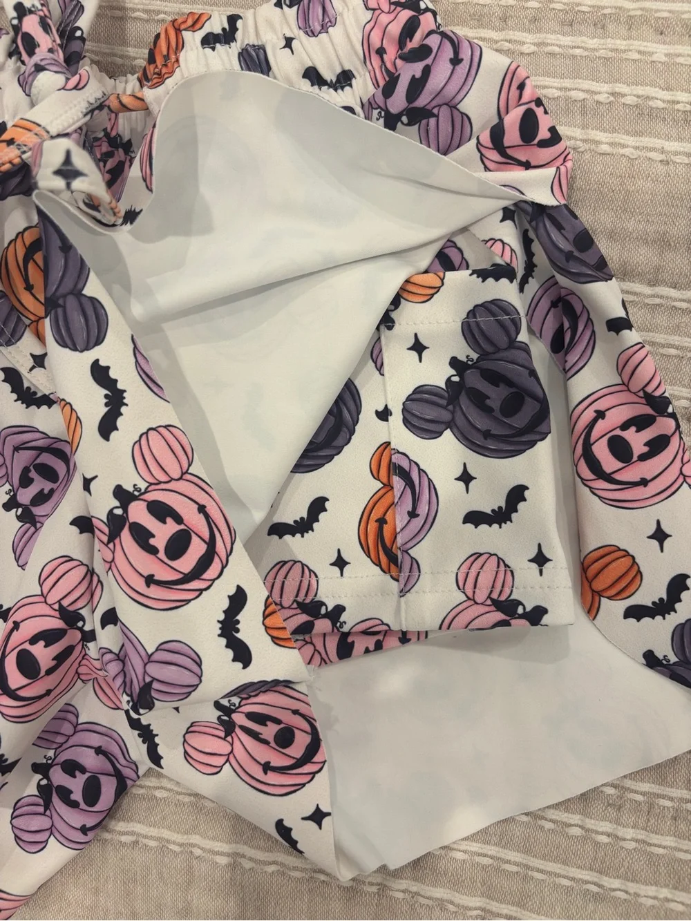 Family Matching Halloween Costume Set - Purple & White Pattern